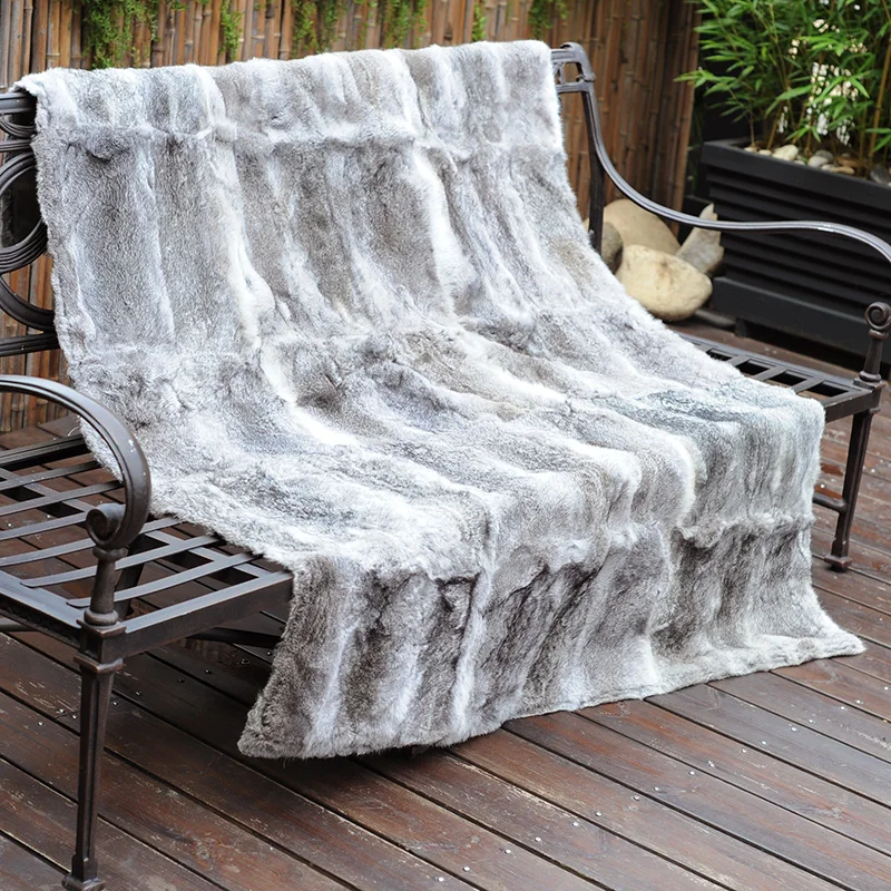 値段 CX-D-08A-X 280 × 228 センチカスタムメイドナチュラルカラーの毛皮のスローブランケット〜ドロップシッピング