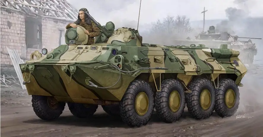 Трубач модель 01594 1/35 бтр-80 пластиковая для сборки | Игрушки и хобби