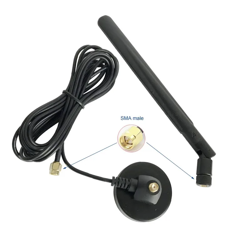 SMA Женская Магнитная база omni с высоким коэффициентом усиления GSM 3g Wifi антенна 12dBi lte антенна 4g 1 шт
