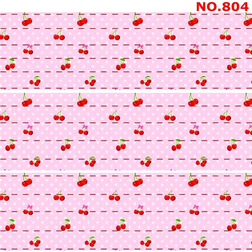 Новинка, 50 ярдов, Новое поступление, хит лета, ледяная лента с фруктами, мультяшный принт, корсажная лента