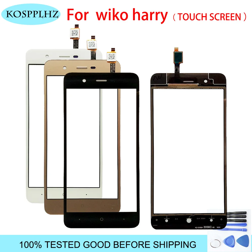 5 0 дюймов черный Сенсорный экран дигитайзер для Wiko Гарри стеклянная панель