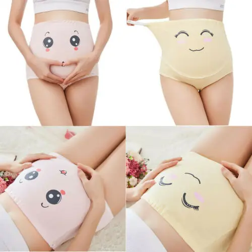 2019 Female Cartoon Pregnancy Maternity Panties Adjustable Pregnant Soft High-waist Briefs Women's Underwear |