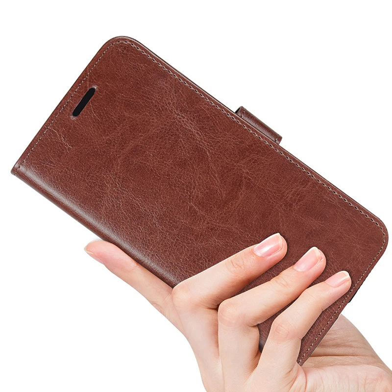 Роскошные crazy horse pattern кожаный чехол для телефона iPhone 7 8 plus плюс Ультра Тонкий Кожа