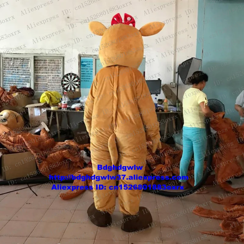 Костюм талисман с изображением коричневого оленя лосяного персонажа из