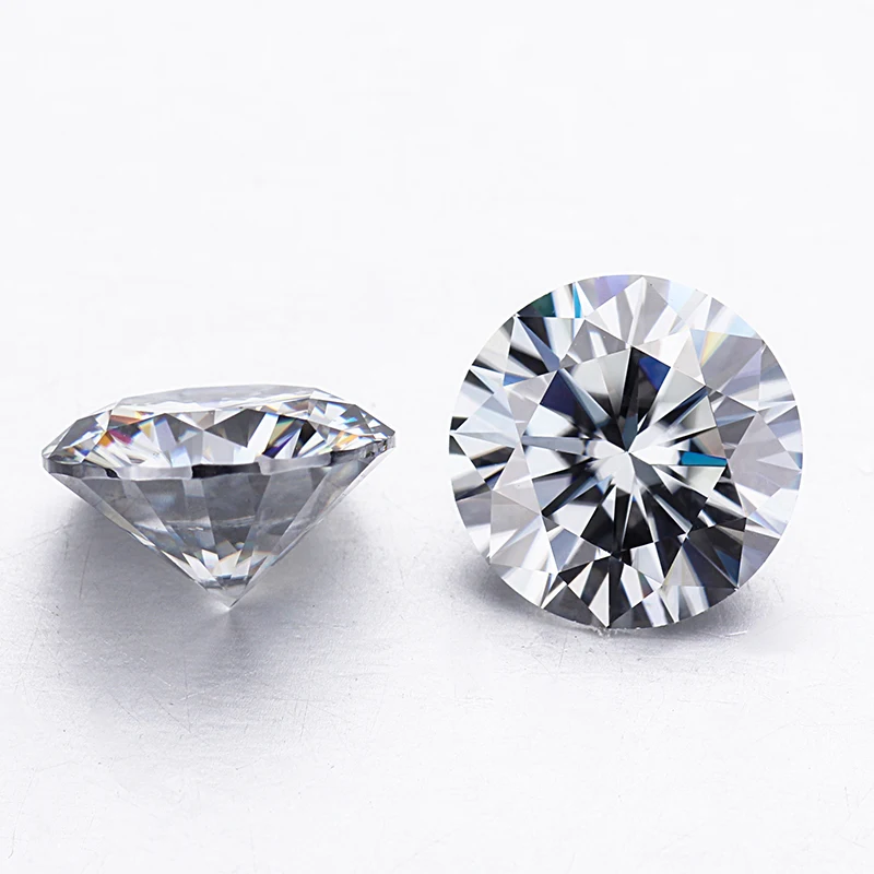 Starszuan серые моиссаниты 5 мм Свободный Камень Круглый Блестящий вырез 0.5ct