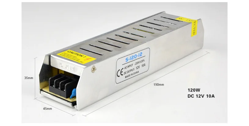 10A 120W 12V Питание 5A 10A 12.5A 15A 20A 30A светодиодный драйвер адаптер светильник ing Трансформеры 60 Вт/120 W/150 W/180 W/250 W/360 W для светодиодной ленты светильник - Цвет: 10A 120W