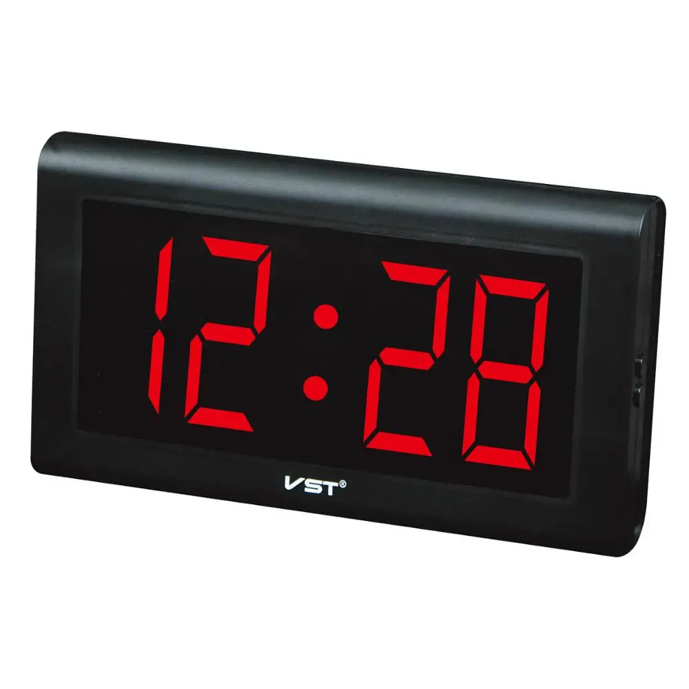 

Top Quality Silent Large Led Digital Wall Clock Modern Design Plastic Table Clock With EU Plug Luminous Clock Wall Watches Quiet