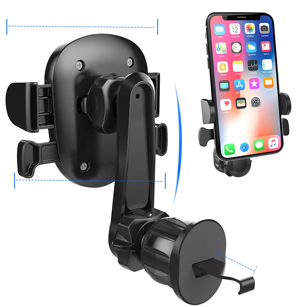 Gravity Air Vent Автомобильный держатель для samsung S10 Plus 5G гибкий 360 Вращение gps вентиляционное отверстие держатель мобильного телефона для iPhone XR X