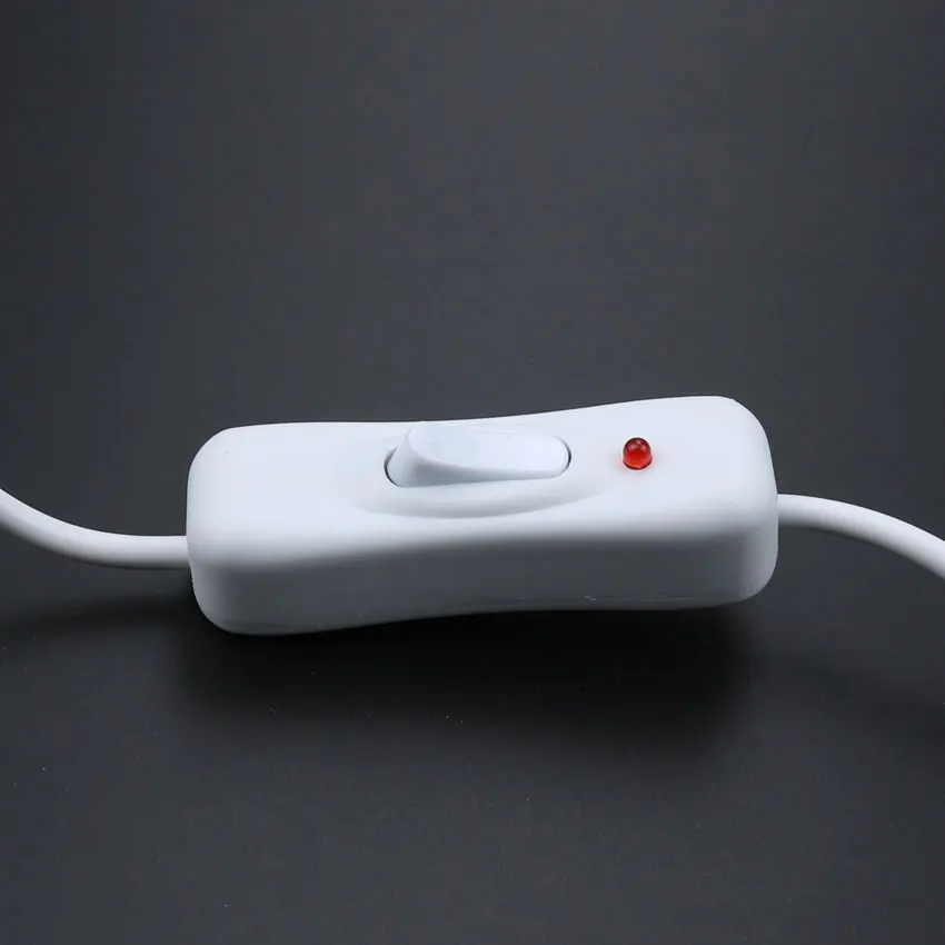 USB кабель юси, новинка, 1 м, USB 2,0 A, удлинитель для мужчин и женщин, черный и белый кабель с переключателем, кабель-светильник