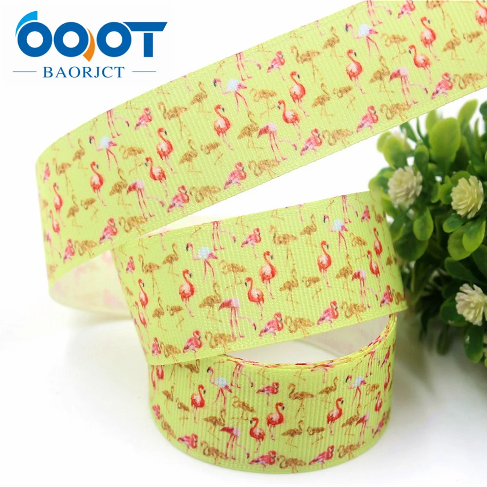 OOOT BAORJCT 178111 25 мм 10 ярдов/лот страусиных лент Термотрансферная печать grosgrain Свадебные аксессуары материал "сделай сам"