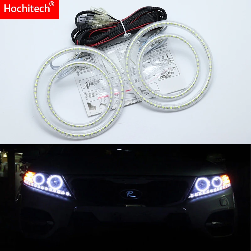 Для Kia Sorento R 2009 2012 ультра яркие красные/зеленые/Белый светодиодный глаза ангела