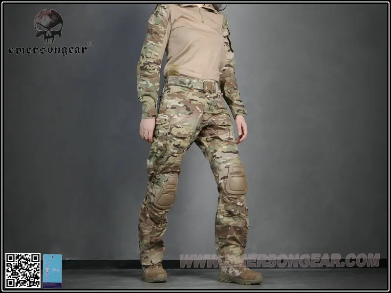 EMERSONGEAR Тактический женский G3 Боевая форма брюки и рубашка СТРАЙКБОЛ МУЛЬТИКАМ военный камуфляж охота ghillie Костюмы Одежда