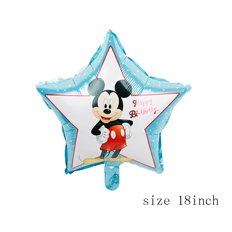1pc miki 112 см гигантский Микки Минни Маус фольгированный шар мультфильм день рождения украшения для детей Детские вечерние игрушки - Цвет: 1pc miki