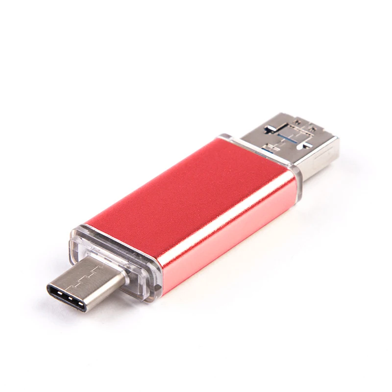 UTHAI C13 USB3.0 флеш-накопитель type-C/Micro/USB3.0 3в1 диск 32 Гб металлический флеш-накопитель 64 ГБ тип C Высокоскоростной U флеш-накопитель 16 Гб - Цвет: Red