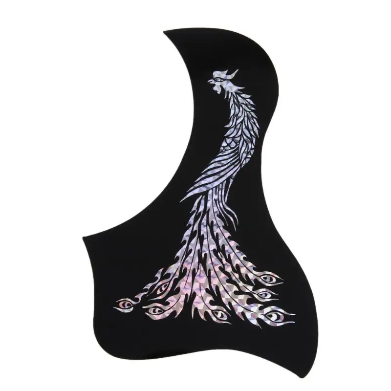 Sliver Phoenix Рисунок Феникса дракона Акустическая Гитара медиатор guard pick Guard стикер черный гитарный медиатор Защита от царапин пластина гитара Защитная Наклейка - Цвет: Sliver Phoenix
