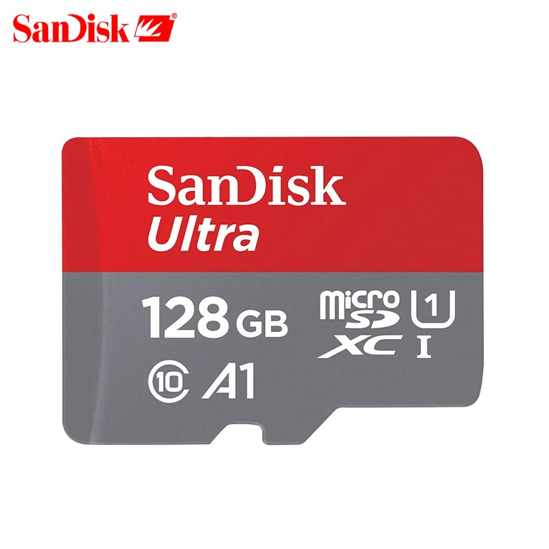 Карта памяти Sandisk A1 Micro SD Class 10 TF карта SDXC Ultra SDHC 16 ГБ 32 64 Гб 128 200 256 400 100 МБ/с./с UHS