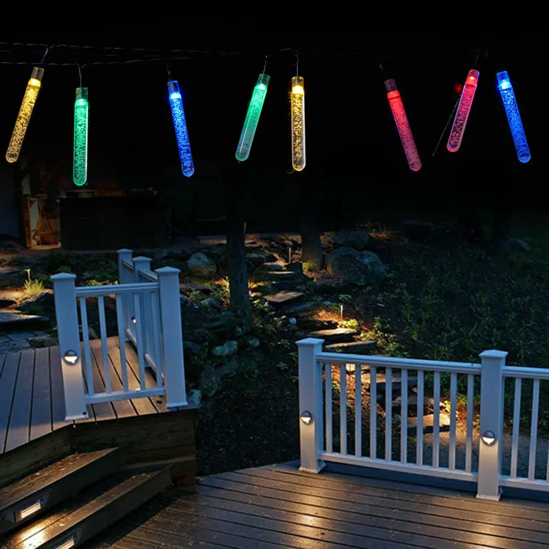 20LED Fairy Light Water Drop Solar String Romantic Garden Outdoor Super Bright for Xmas Decor Bubble Icicle Yard Festival Lamp | Лампы и