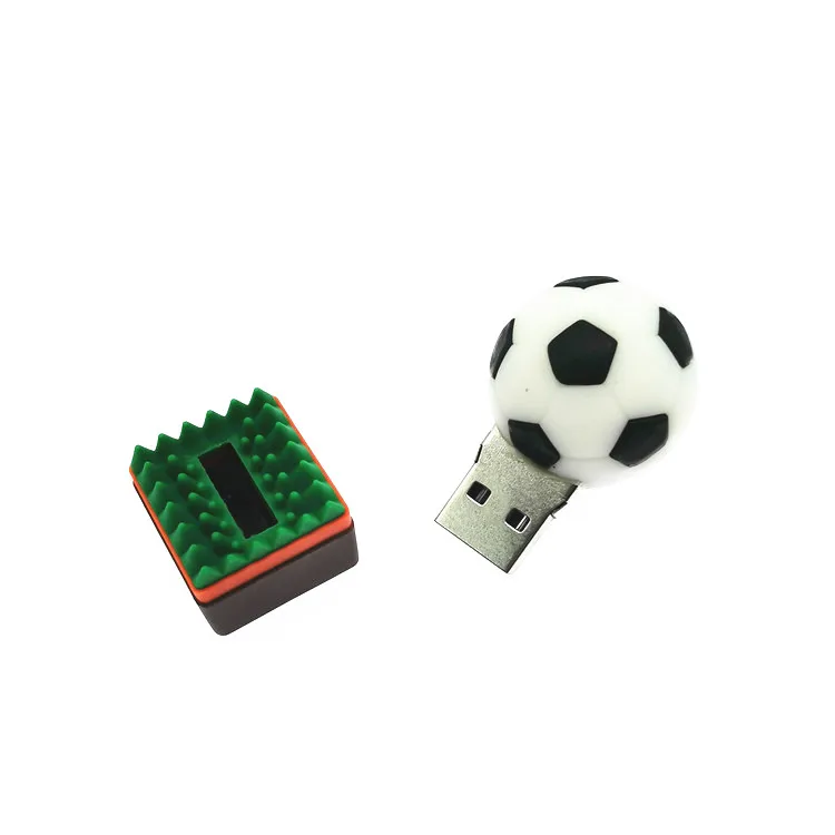 USB флеш накопитель в форме футбольного мяча 64 ГБ 32 16 8 4 Гб|USB флэш-накопители| |
