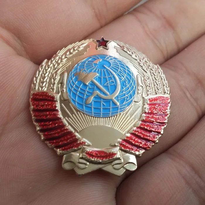 Россия, СССР, значок, нагрудные булавки, винтажная классика, ретро, металлический значок, Национальная эмблема