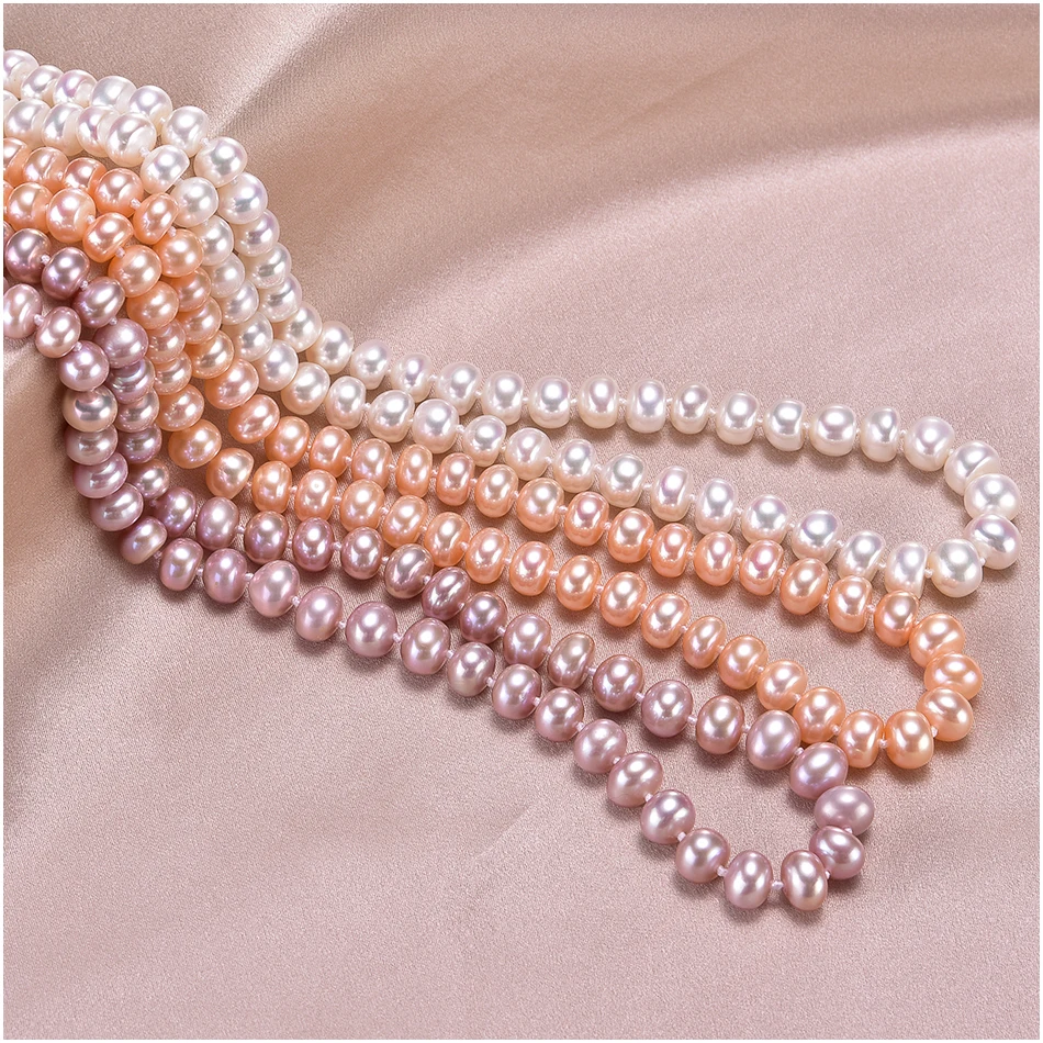 Ожерелье чокер с натуральным пресноводным культивированным жемчугом 3