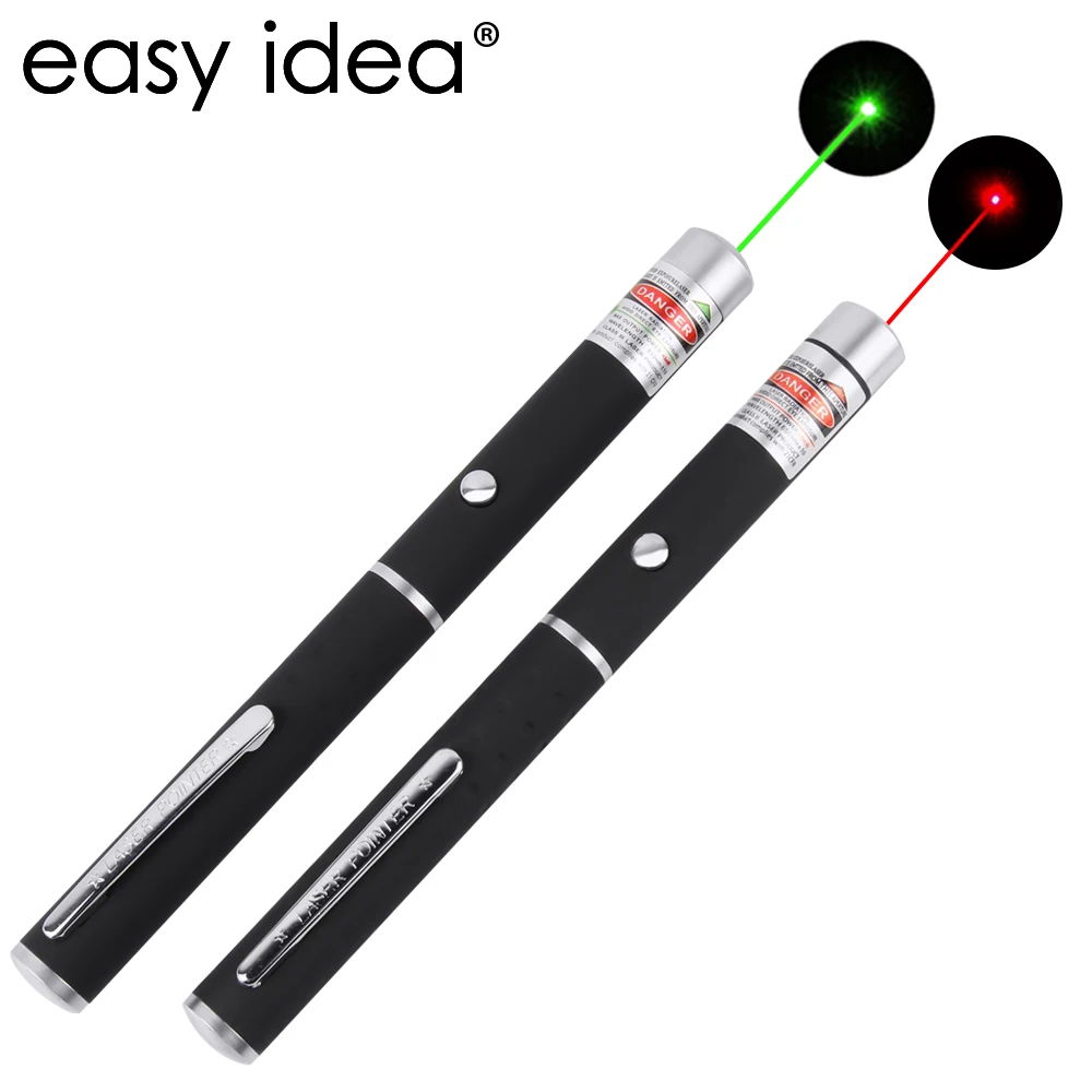 Лазерная указка EASYIDEA 5 мВт красная/зеленая мощная 500 м профессиональная для