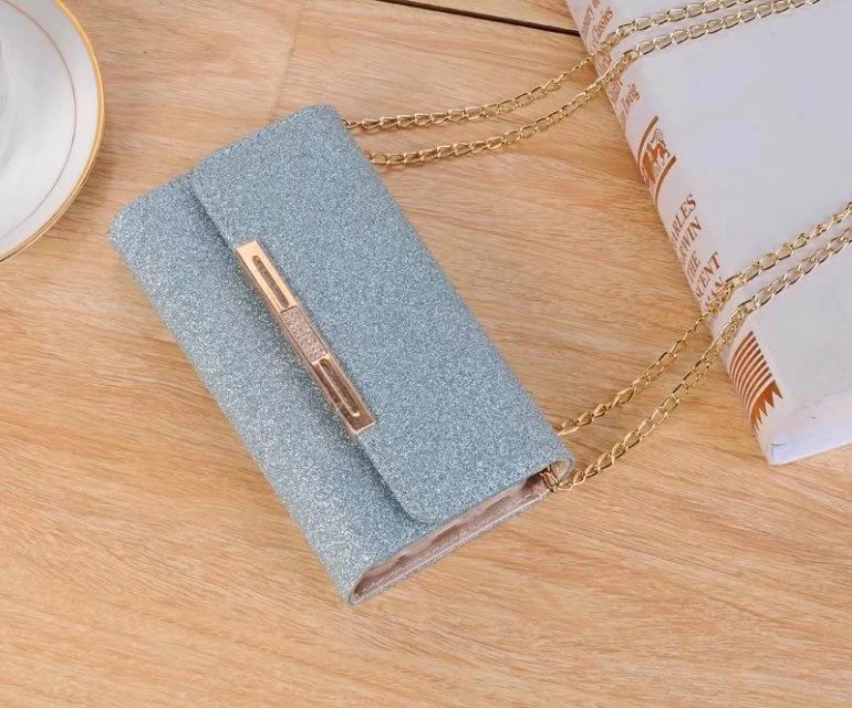 Стильный блестящий кожаный чехол-кошелек со стразами для samsung galaxy Note8 S9 S8 Plus S7 Edge