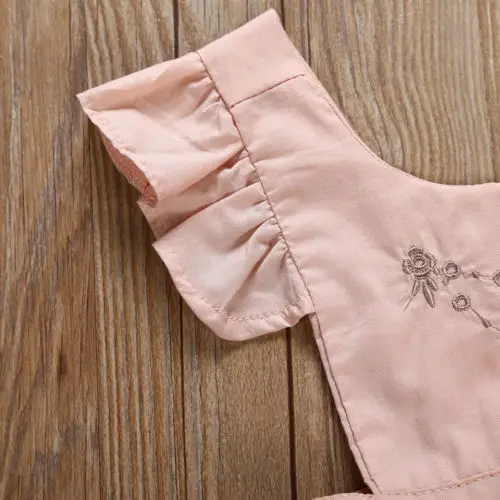 Toddler Kid Baby Girl Embroidery Tutu Dress Outfit Casual Clothes Backless 1-5T | Детская одежда и обувь