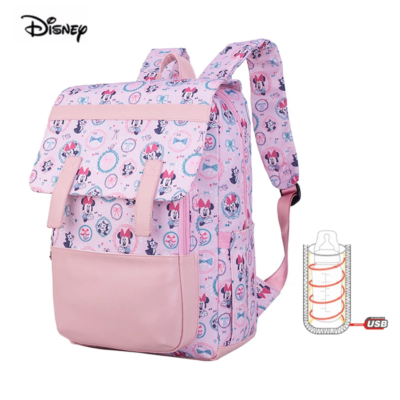 

Бренд Disney, новый стиль, модный рюкзак для беременных с Минни Маус, вместительная сумка для подгузников для мам, сумка для мам