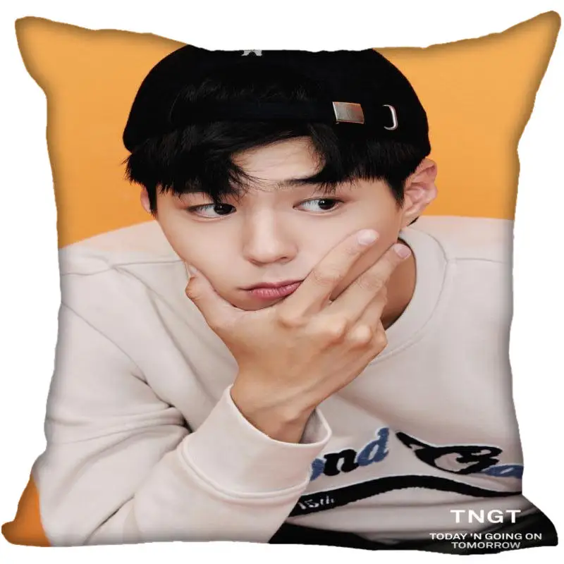 15 На заказ Kpop Park Bo Gum печатные квадратные шелковые наволочки 40x40 см, 35x35 см одна сторона атласная Наволочка логотип - Цвет: 15