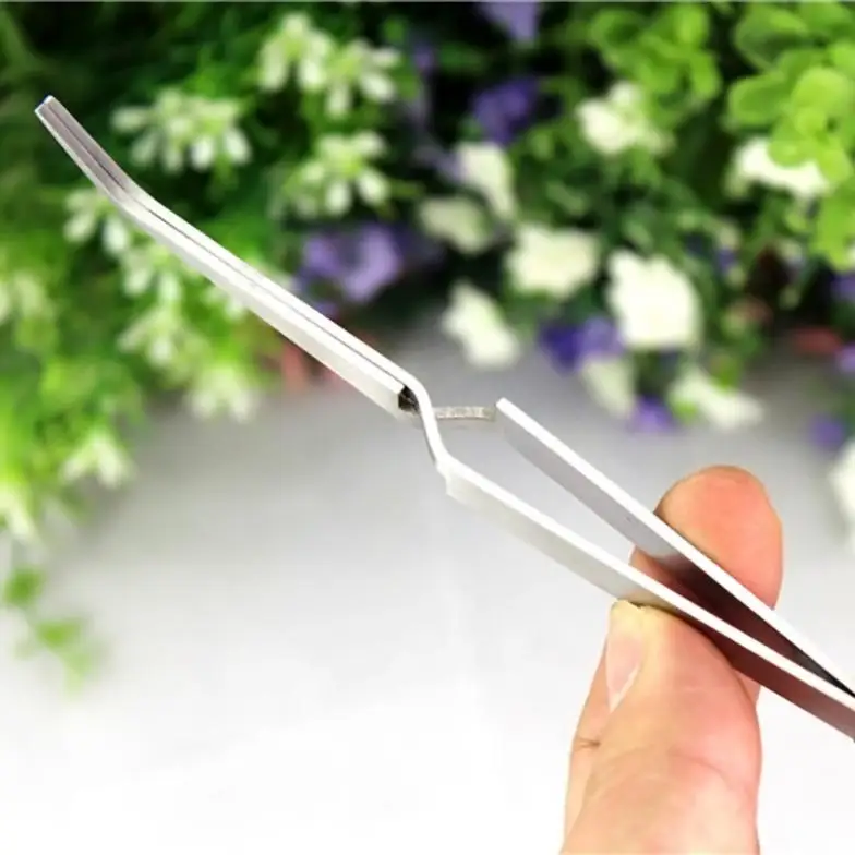 LEARNEVER Нержавеющая сталь ногтей Стразы Paillette Nipper набор изогнутые щипцы щипчики для маникюра плоскогубцы мульти-функциональный