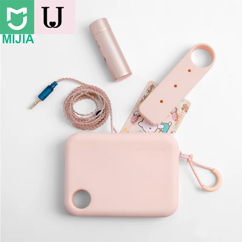 Xiaomi Mijia силиконовый портативный чехол для хранения на молнии Сумка Сумочка Кошелек легкий ж/ремешок