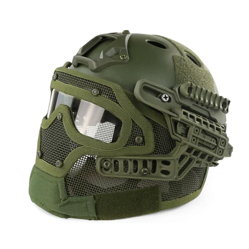 SINAIRSOFT, тактический шлем, новая система G4, ABS, полная маска для лица, с Goggle, для военного страйкбола, пейнтбола, армии, Быстрый Шлем - Цвет: OD