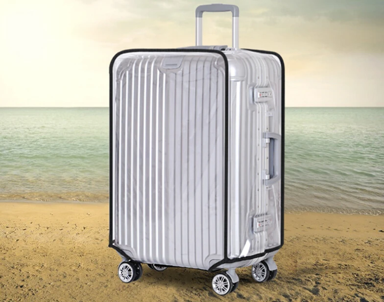 Универсальный водонепроницаемый прозрачный защитный чехол для чемодана