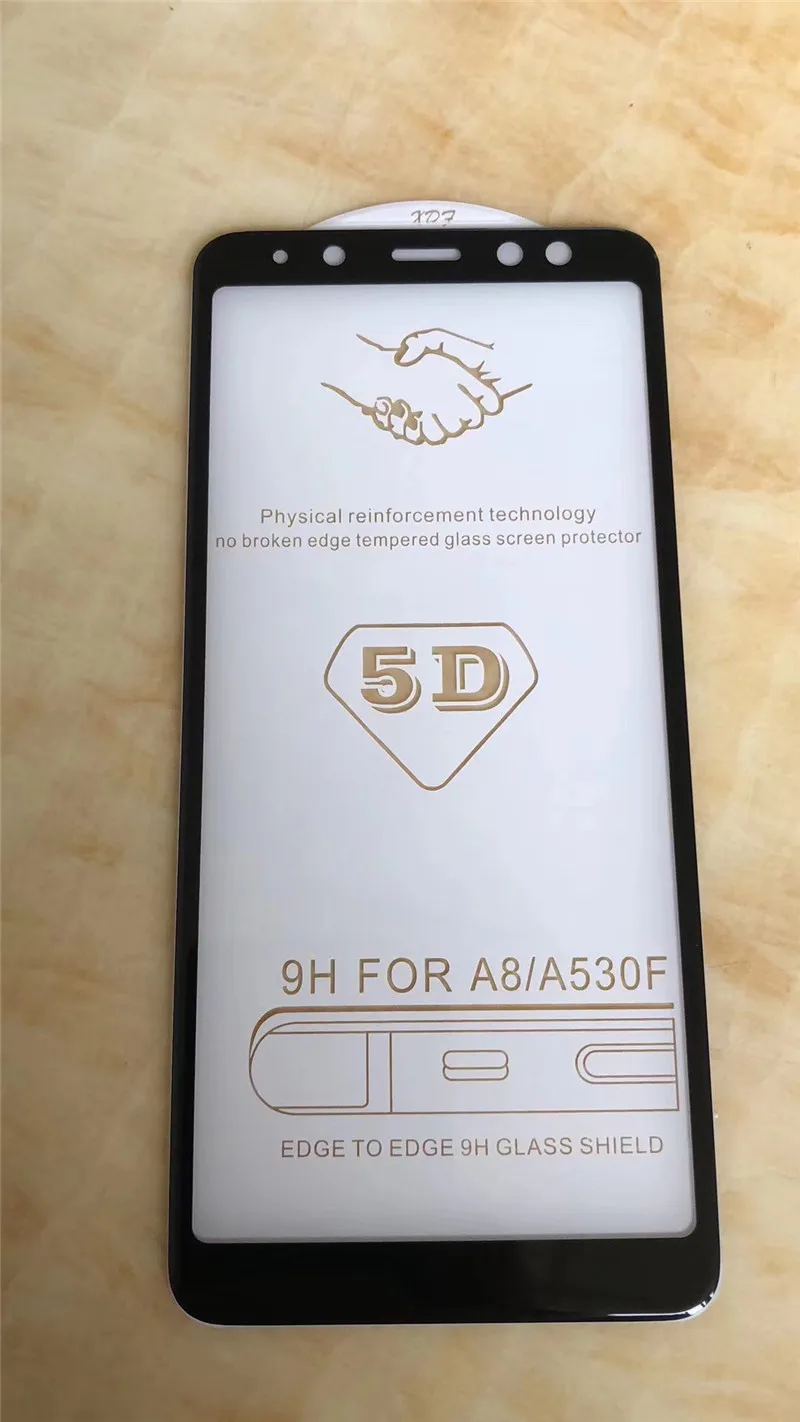 5D полностью проклеенное закаленное стекло для samsung Galaxy A9 /A9 Star pro/A8 star/A9 star/A3/A5/A6 A6+/A7 полное защитное покрытие