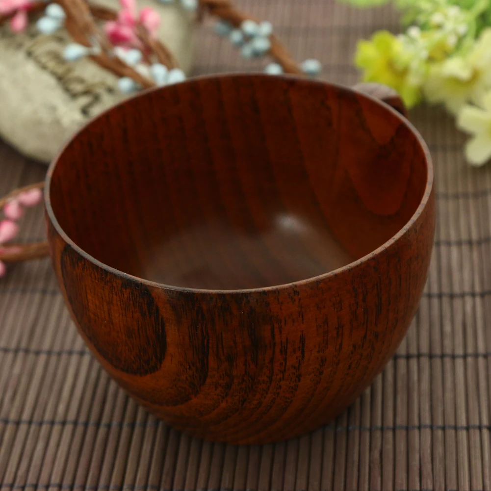 210 мл Кофе чашки натуральное дерево ююба с рукоятки пивной бокал вина молока Чай