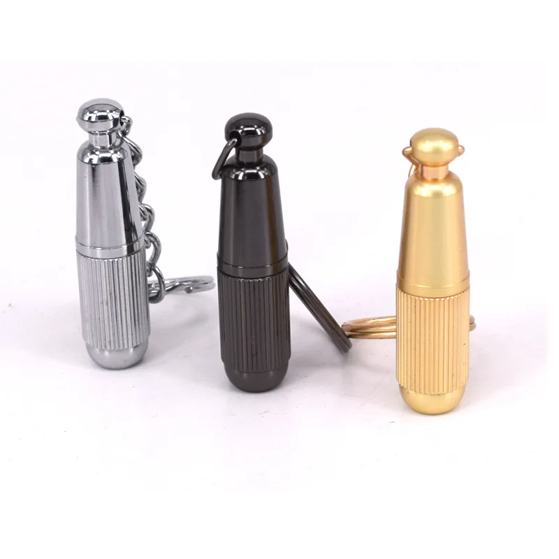

Cohiba Gadgets Portable Pocket Metal Cigar Punch Cutter Blade Key Ring Chain Bullet Style Draw Hole Cut for Cuba Cigars