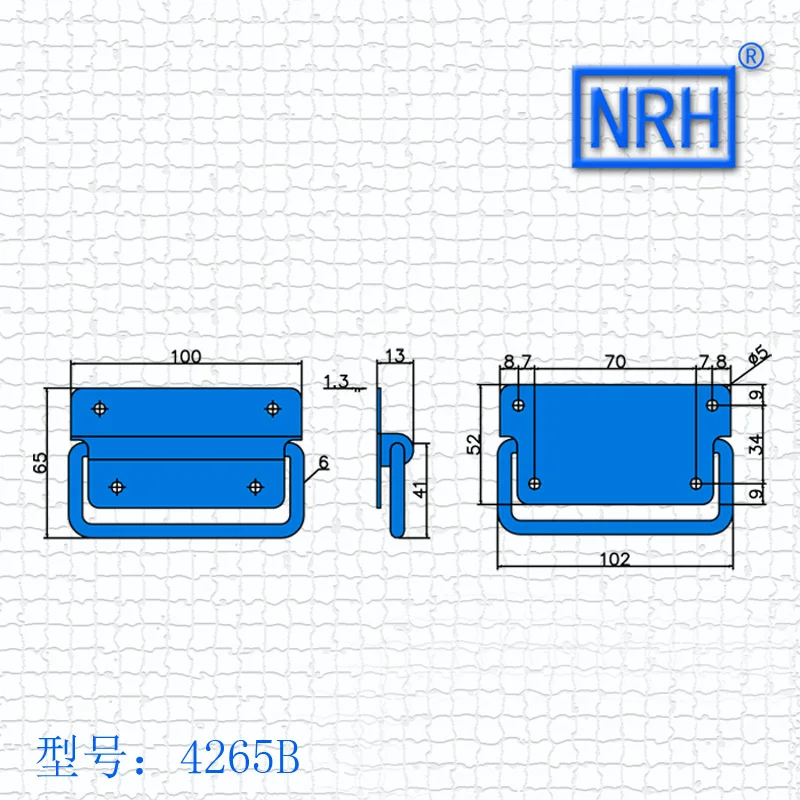 NRH4265B SUS304 чехол из нержавеющей стали с ручкой для полета Прямая продажа фабрики