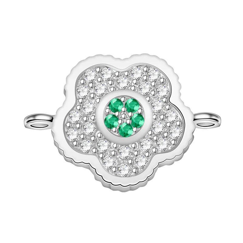 Принадлежности для ювелирных изделий micro pave с фианитами цветами коннектор