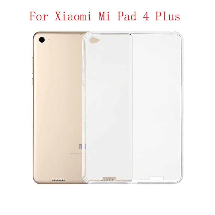 For Mi Pad 4 Plus Прозрачный мягкий кремний чехол для Xiaomi Mi Pad 1 2 4 7,9 8,0 дюймов планшет прозрачные задние Матовые чехлы для Xiaomi Mi Pad 4 Plus - Цвет: For Mi Pad 4 Plus