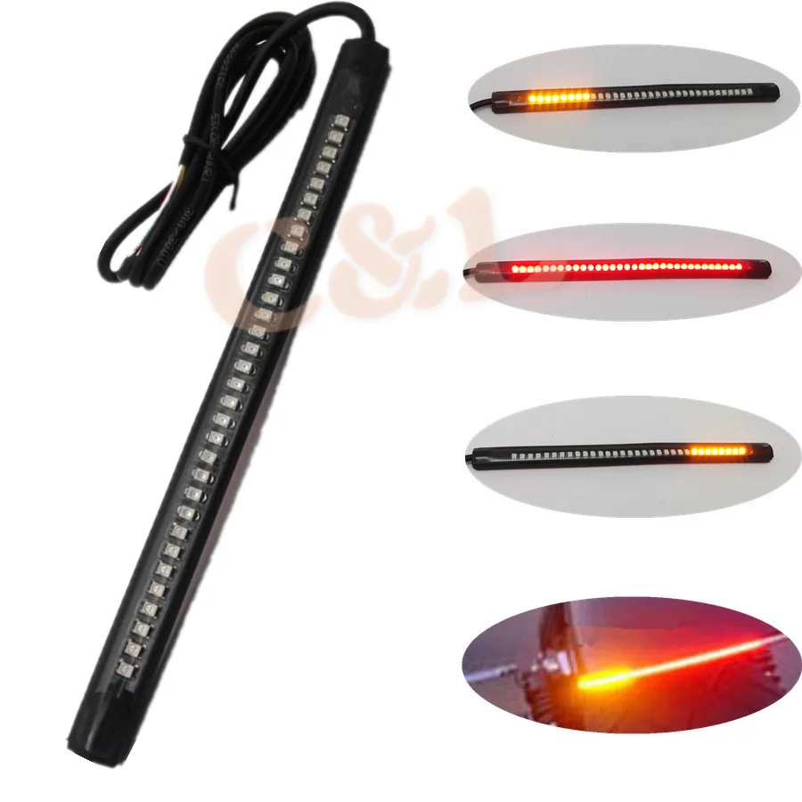 Универсальный мотоциклетный задний стоп сигнал поворота Интегрированный