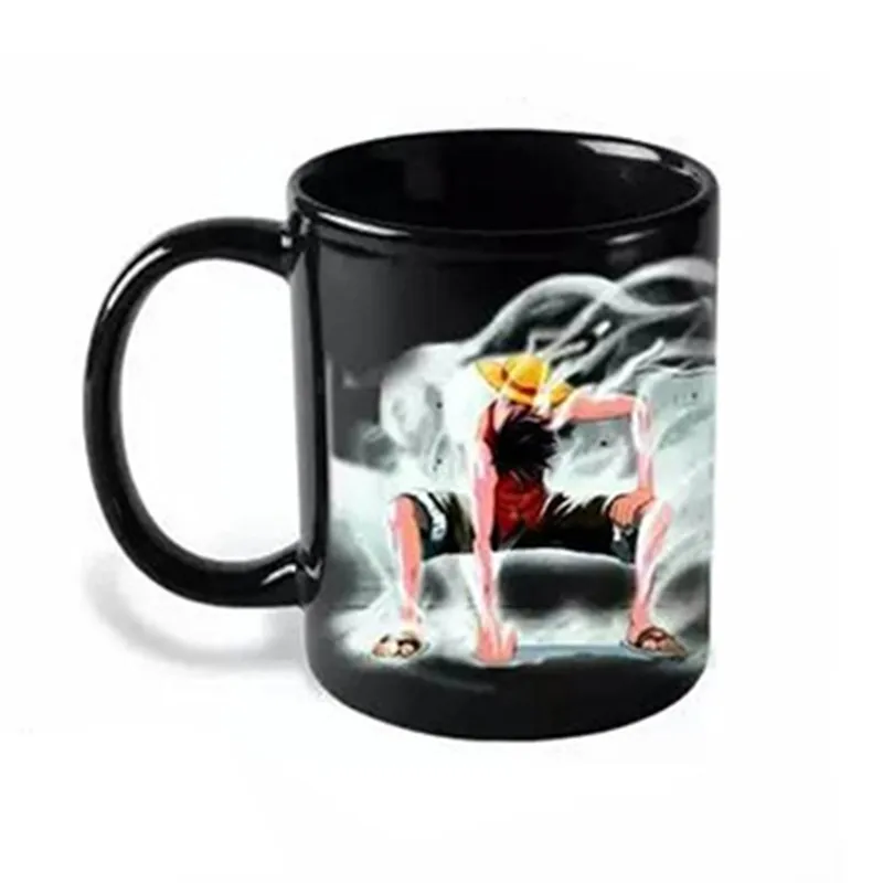 Одна штука Горячая меняющаяся цветная чашка для кофе Mark термореактивный чай