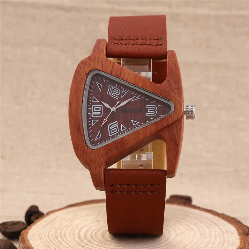 Red Sandalwood Сандаловое дерево часы мужские роскошные часы MOZUN Кварцевые часы Женские нарядные часы женские наручные часы Мужские часы Montre Femme - Цвет: Red Sandalwood