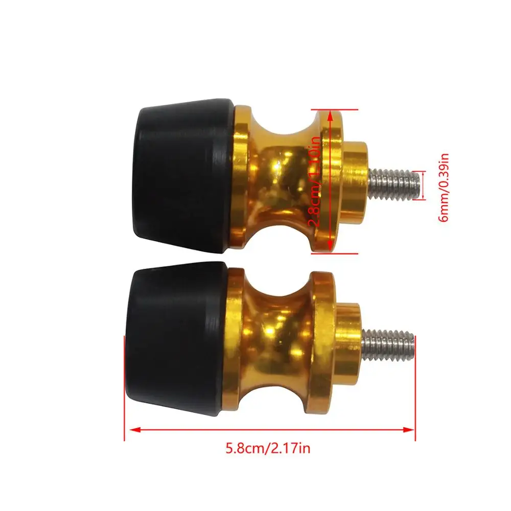 M6 маятниковая Подставка для мотоцикла Paddock 6 мм Слайдеры Катушки YAMAHA MT 09 Tracer MT09 FJ FZ