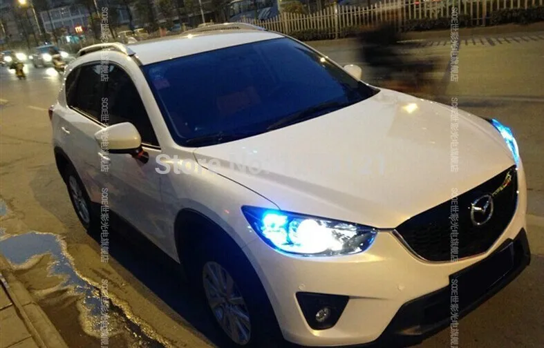 Светодиодный светильник SCOE для Mazda 2 3 6 5 2X27SMD прозрачный синий теплый