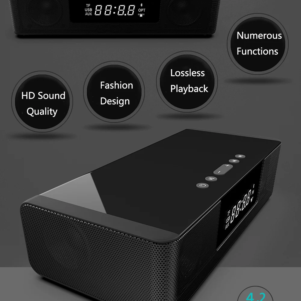 Беспроводная Bluetooth Колонка Саундбар стерео динамик мощный домашний кинотеатр 4.0A