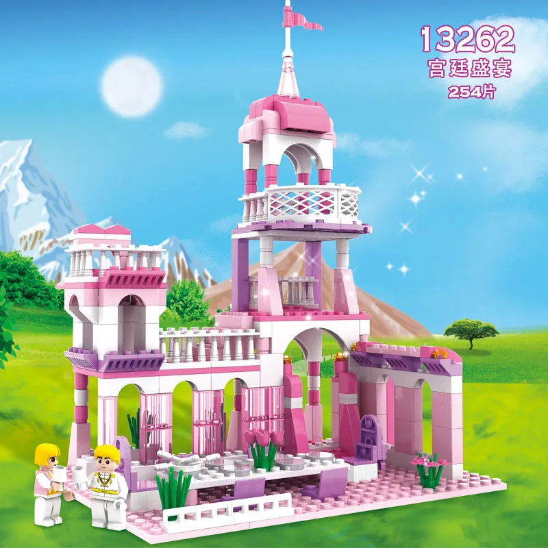 COGO Dream Princess Block Castle строительные блоки для девочек детские игрушки совместимые с