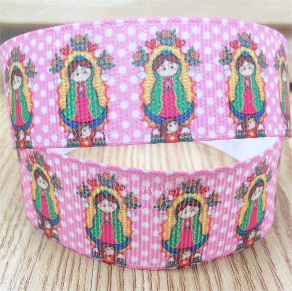 25mm style 4 Русская тема персонажи печатные корсажная лента мультфильм лента diy лук подарок обертывание лента 10 ярдов - Цвет: 25mm style 4