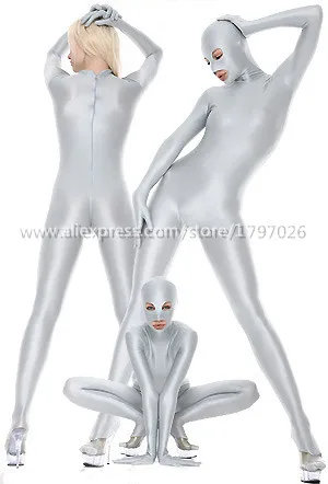 Колготки унисекс спандекс лайкра блестящие серебристые оригинальные