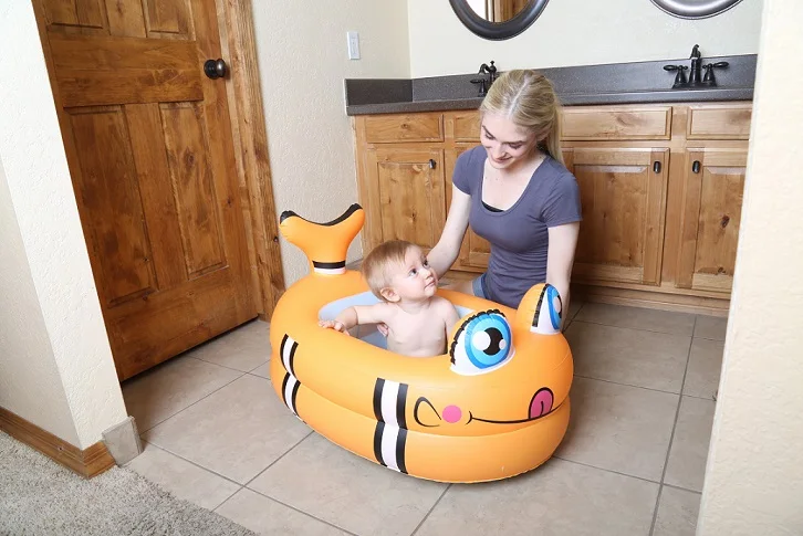 Clown Fish 51125 Bestway детский бассейн для ванной wz мягкий Надувной Батут/Клоун Рыба и слон бассейн для малышей/толстый виниловый детский игровой Pool-w1 - Цвет: Clown Fish