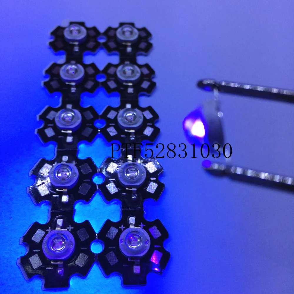 10 шт. Ультрафиолетовый светодиодный чип 3 Вт нм|10pcs 3w|3w high power leduv led 3w |
